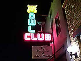 Owl Club sign